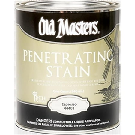 Old Masters 086348444010 44401 1 gal Espresso Penetrating Stain, 550