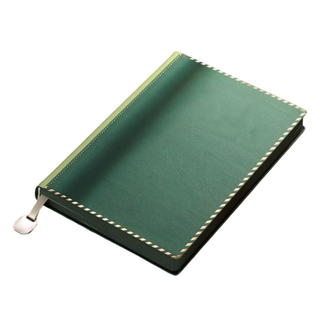 crativent A5 Size Notebook School Work Leather Cover Diary Stationery 160 Sheet Students College Book Children Gift Portable Dark Green