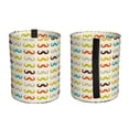 thumbnail image 2 of Honeii Colorful Mustache Print Waterproof Car Trash Can,Waterproof Portable Collapsible Trash Can,Garbage Container fits Most Cars,SUVs,and Trucks, 2 of 7
