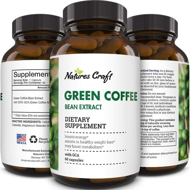 Green Coffee Bean Extract Supplement Fatigue Immune Support and Anti