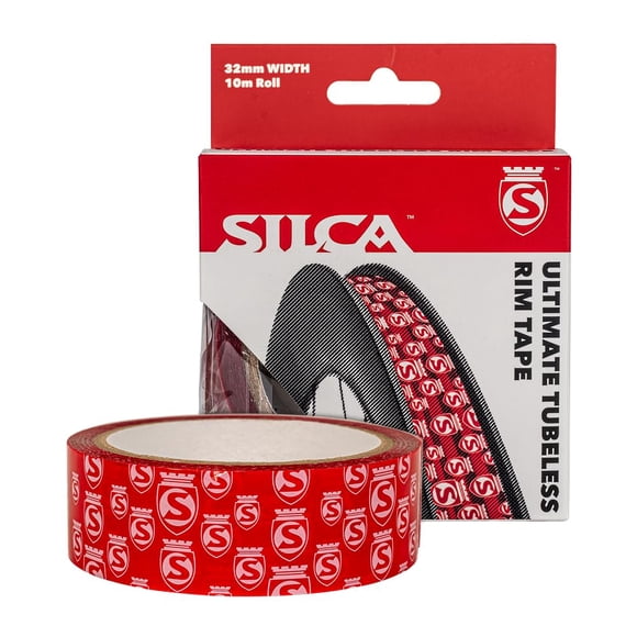 Cinta para llanta tubeless para bicicleta SILCA 32 mm, rollo de 10 m