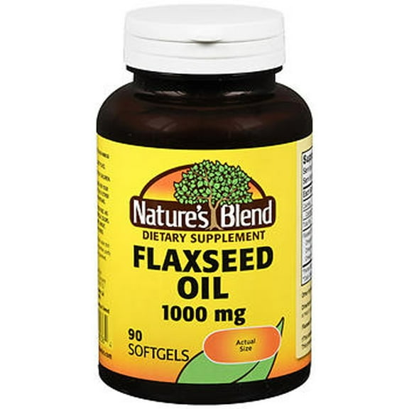 Nature's Blend Flaxseed Oil 1000 mg Softgels - 90 ct