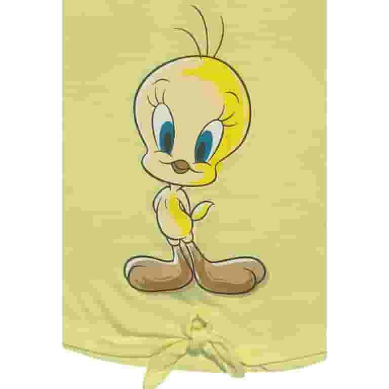 ★CARLYN★ Tweety Tini H73305030_4colors Looney Tunes Girls' Tweety Bird Tie-Front T-Shirt, Sizes 7