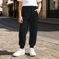 thumbnail image 2 of CONZONE Big Girls Baggy Sweatpans Wide Leg Jogger Pants for Girls Elastic Waist Cozy Fall Sports Trousers with Pockets Size 9-10 Years, 2 of 5