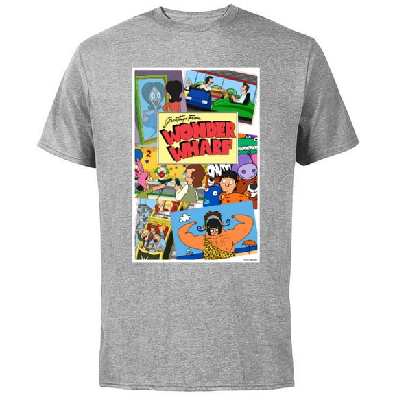 The Bob’s Burgers Movie Greetings from Wonder Wharf - Short Sleeve Cotton T-Shirt for Adults - Customized-Athletic Heather