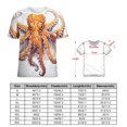 thumbnail image 2 of Octopus in The Mysterious Ocean Women's Short Sleeve Tops Casual Blouses T Shirt, 2 of 6