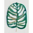 thumbnail image 2 of Watts, Eva 12x14 White Modern Wood Framed Museum Art Print Titled - Modern Tropic Leaf I, 2 of 4