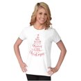 thumbnail image 3 of Have Yourself Merry Little Christmas Womens Slim Fit Graphic Tee Brisco Brands S, 3 of 5