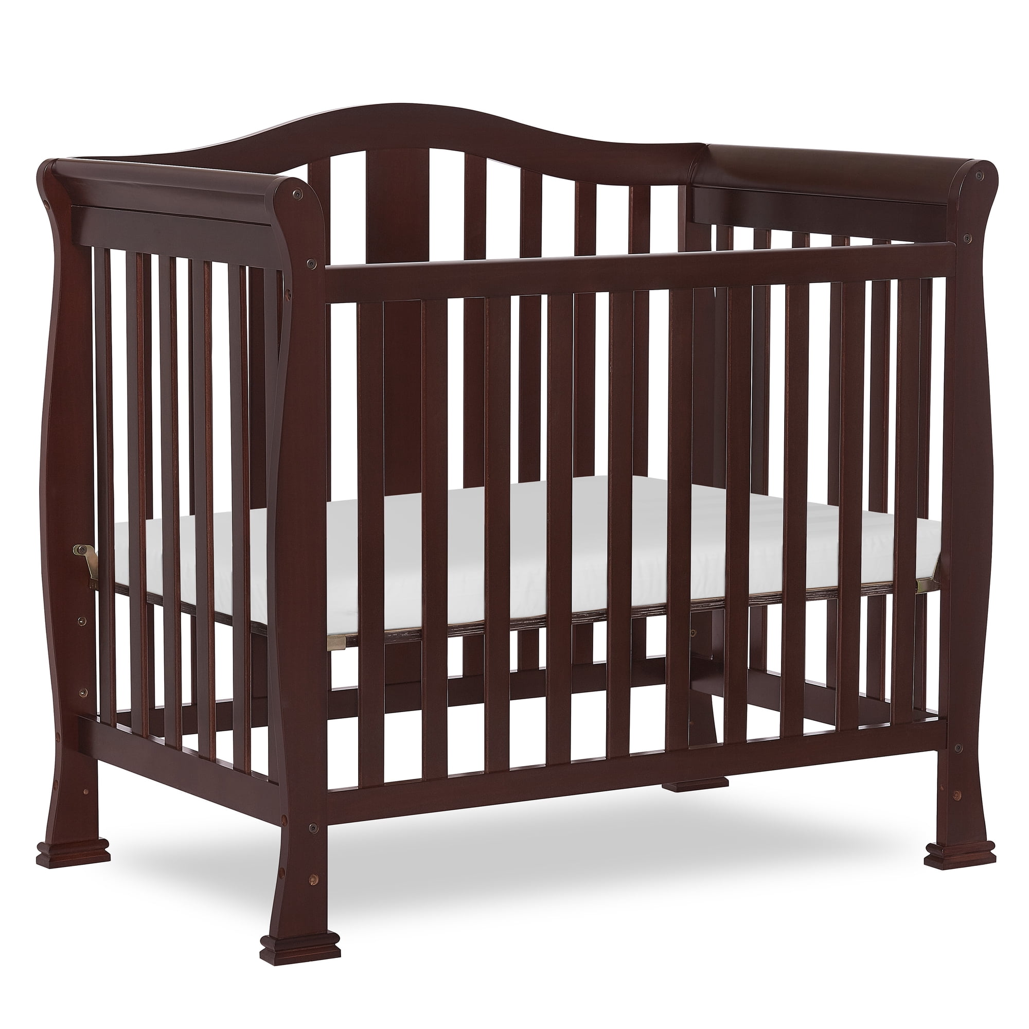 Dream On Me Naples 4-in-1 Convertible Mini Crib, Espresso
