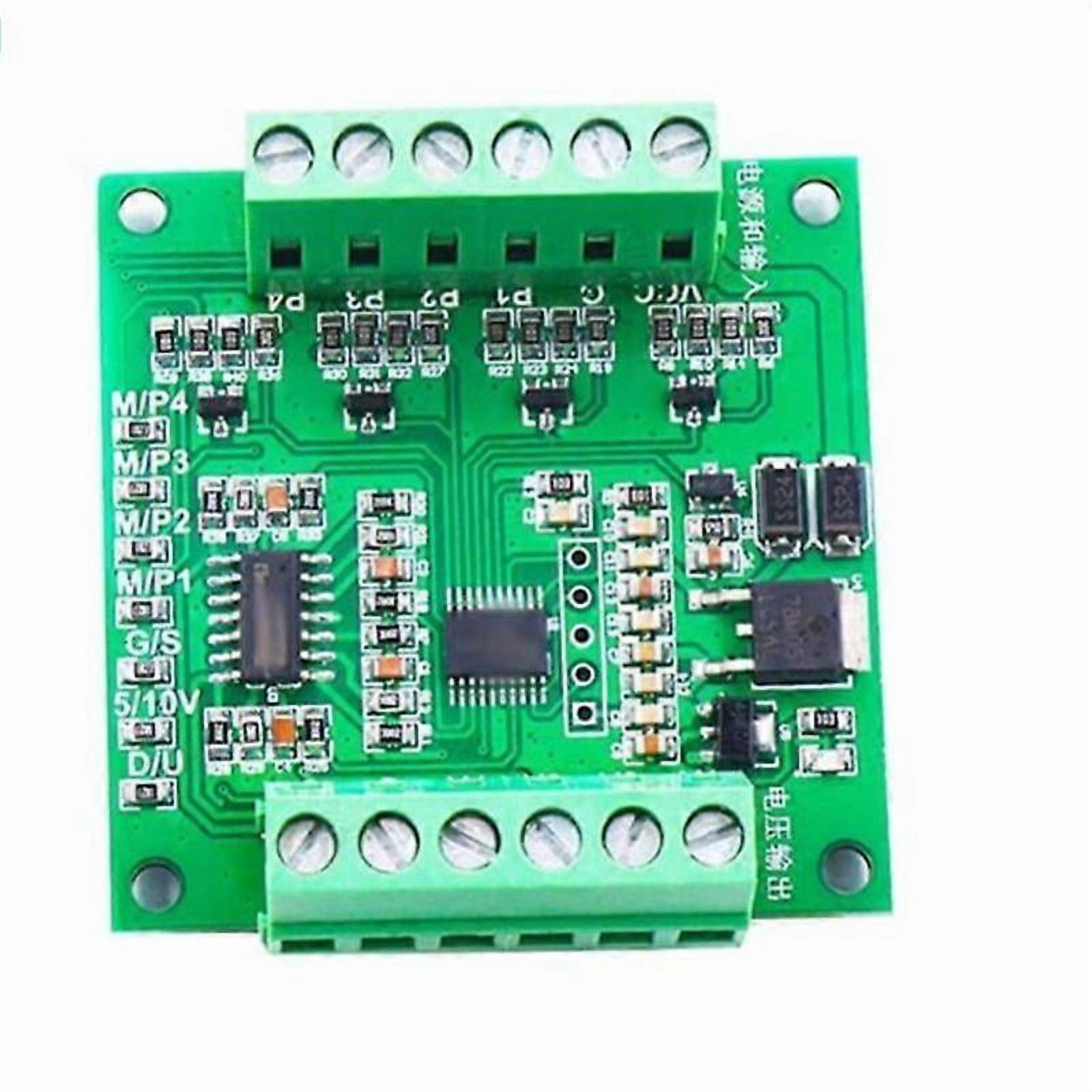 4 Channel PWM to Voltage Converter Module, PWM to Voltage Module 10Hz ...