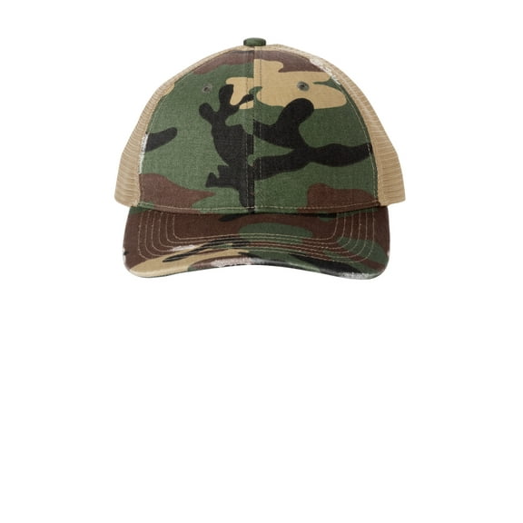 Port Authority Distressed Mesh Back Cap C600