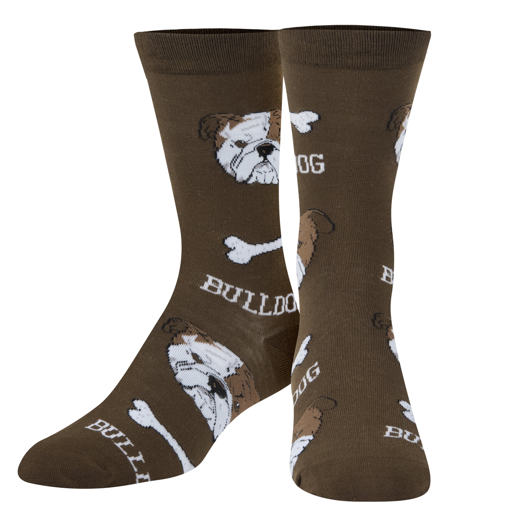 CRAZY SOCKS Crazy Socks, Womens, Animals, BulldogÂ , Crew Socks