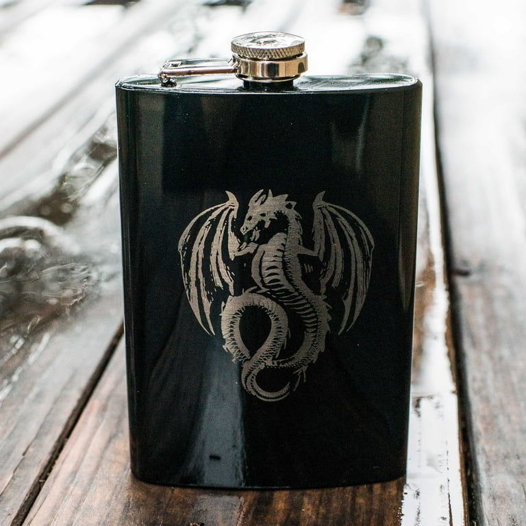 8oz BLACK World's Okayest Grandpa Flask 8oz BLACK World's Okayest Grandpa Flask