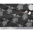 thumbnail image 2 of Soimoi Silk Fabric Dot & Lotus Block Printed Craft Fabric by The Yard 42 Inch Wide, 2 of 4
