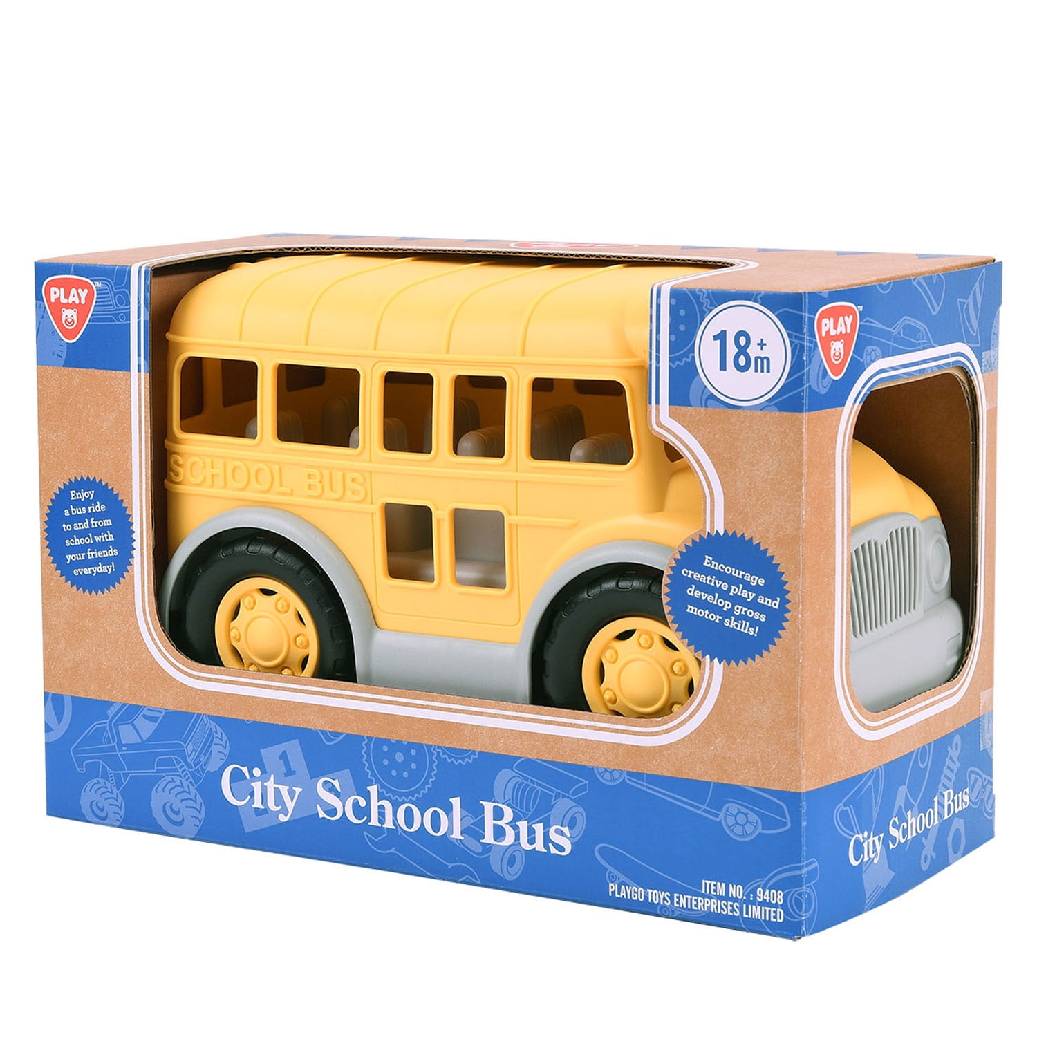 Play Go Yellow School Bus Toy