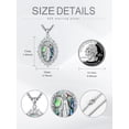 thumbnail image 6 of CACA LADY 925 Sterling Silver Virgin Mary Necklace for Women Mother Mary Pendant Abalone Shell Religious Catholic Jewelry Miraculous Medal Necklace Gift, 6 of 6