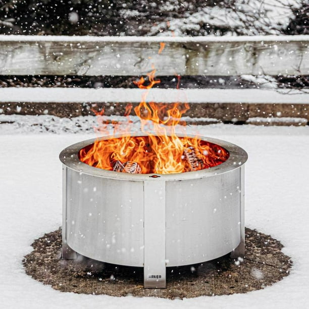 Breeo X Series 24 Stainless Smokeless Fire Pit 24 in. W Stainless Steel