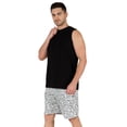 thumbnail image 3 of Inkmeso Printed Elastic Waist Shorts For Men Loungewear W/ Pockets Cotton Resort Shorts, 3 of 8