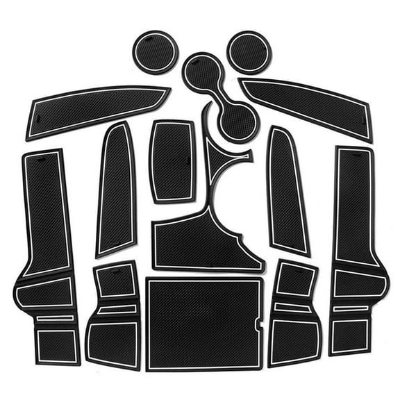 Gate Slot Cup Mat for Sportage NQ5 2021-2023 Anti-Slip pad Black w/Red trim. Q1O6