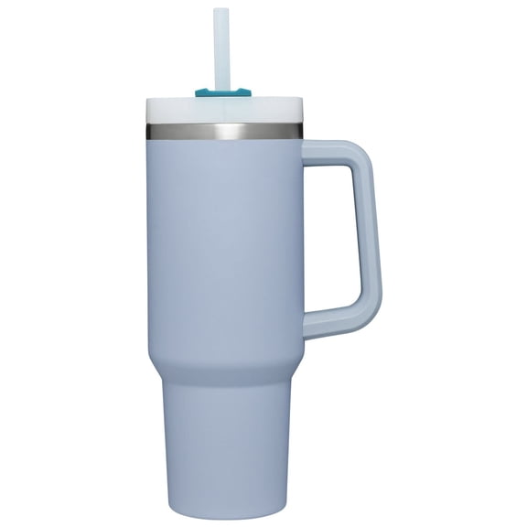 Adventure Quencher Travel Tumbler with Straw, Stainless Steel Insulated Cup, Maintains Heat Cold Ice for Hours