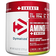 Dymatize Amino Pro, BCAAs and Electrolytes With Energy, Lemon Lime w/Caffeine, 9.5oz.