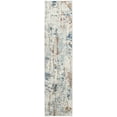 thumbnail image 2 of Nourison Concerto Abstract Beige Blue Rust 2'2" x 7'6" Area Rug, (2x8), 2 of 7
