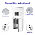 thumbnail image 4 of Kichae 12"Ceiling Mounted Shower System Rainfall Shower Head Rough-in Valve Body and Trim, 4 of 5