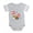 Heather Gray, variant on CafePress - FIN Running Fast Food - Cute Infant Baby Football Bodysuit