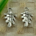 thumbnail image 3 of HOOUN 450 Pcs Tibetan Silver Leaf Charms Pendant 15X9MM S3492 DIY Jewelry Making, 3 of 3