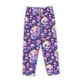 thumbnail image 6 of Fotbe Skull colorful mushroom Women's Pajama Pants,Sleepwear Pants,Pj Bottoms Drawstring And Pockets-X-Large, 6 of 7
