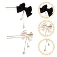 thumbnail image 4 of Shisuyan Lot de 2 Pinces à Cheveux Décoratives Noires pour Femmes, 4 of 8