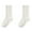 White, variant on fatyb Kids Casual Cotton Socks Boys Girls Solid Color Crew Socks Breathable Comfortable School Socks