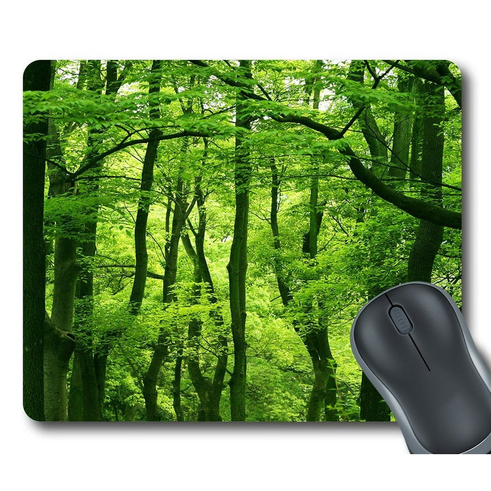 GCKG Dream Amazing Beautiful Fresh Green Forest Mouse Pad Personalized