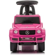 Best Ride On Cars Kids Stroller Mercedes G-Wagon Push Car, Pink