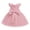 b-Pink, variant on Girls Formal Dress Elegant Sleeveless Pink Dress V-Back with Big Bow Birthday Girl Dress Cute Clothes for Girls 4T