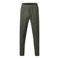 thumbnail image 4 of Men's Casual Pants Men's Solid Casual Pants Skinny Work Outdoor Trendy Long Fitness Green 2XL, 4 of 6