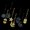 Black gold, variant on Yihuala Set of 8 Acrylic Eid Holiday Decorations Hanging Pendants Set for Indoor and Outdoor Decoration Ornaments