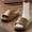 Khaki, variant on Viluyesy Womens Slide Sandals, Quick Drying Non-Slip Soft Thick Sole Home Bathroom Pillow Slippers Green