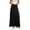 Black, variant on Summer Casual Maxi Skirts for Women Elastic High Waist Double Layer Stylish Slim Fit A Line Long Skirts Lightweight Flowy Soft Comfortable Solid Color Daily Wear Dark Gray M