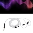 thumbnail image 1 of Cable De Auriculares De Cobre Chapado En Plata, Resistente A Interferencias, 4 Hilos, 1,2 M, Sonido Estéreo Suave Sin Pérdidas, Cable De Auriculares De 3,5 Mm Para Deportes, 1 of 7