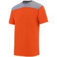 thumbnail image 2 of Augusta S Challenge T-Shirt Orange/Graphite Heather 3055, 2 of 2