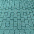 thumbnail image 1 of Ahgly Company Indoor Square Patterned Turquoise Green Area Rugs, 7' Square, 1 of 6