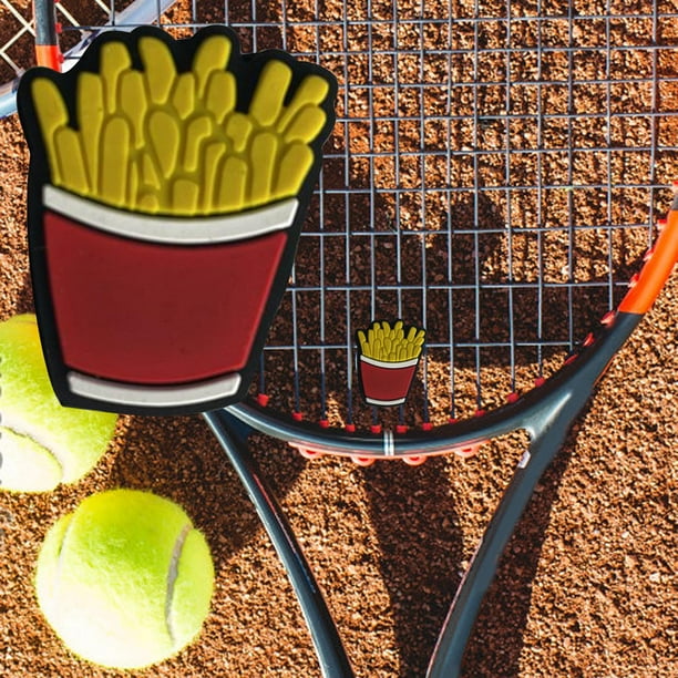 Lot De 8 Amortisseurs De Vibrations Pour Raquettes De Tennis - Silicone Souple - Forme Lettre/Colored - Réduit Le Bruit Et Les Vibrations