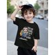 thumbnail image 1 of Boys Back To School T-Shirt - 100% Cotton, Cute Sloth Bear And School Bag Print, Short Sleeve Crew Neck Summer Casual Top For School And Everyday Wear | Fun Pattern Design, 1 of 5