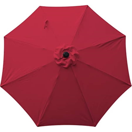 Bond MFG 9  Aluminum Market Umbrella - Hibiscus Red