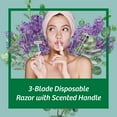 thumbnail image 7 of BIC Soleil Escape Women's Disposable Razor 3 Blade Set, Moisture Strip With Almond Oil, Lavender and Eucalyptus Scented Handles, Includes Bonus Caramel Apple, 8 Razors, 7 of 7