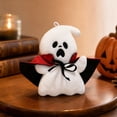 thumbnail image 4 of Aoznliie Halloween Plush Toy, Embroidered Ghost Soft Toy with Hanging Loop, 17.7 inch Cute Stuffed Toy for Party Gift, White, 4 of 5