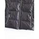 thumbnail image 3 of Chaqueta de cuero sintético para mujer, chaleco negro con cuello levantado, elegante, con cremallera, a la moda, otoño e invierno, 2023, 3 of 5