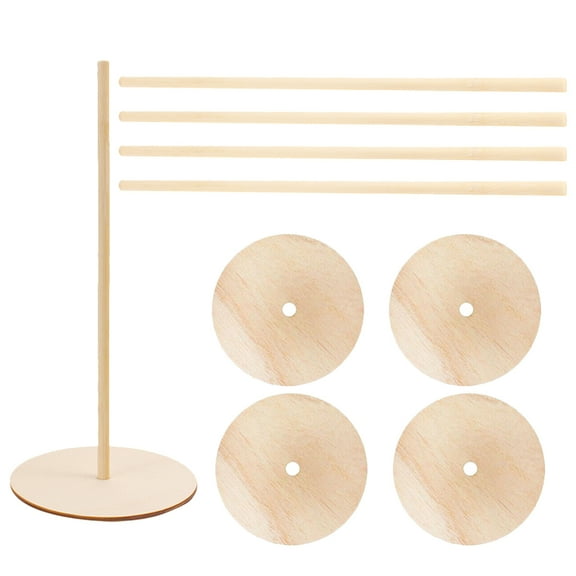 5 Pcs Display Shelves Decor Doughnut Stands Donut Shelf Wooden for Birthday Party Baby