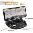 thumbnail image 2 of Car Phone Holder Silicone Pad Suitable for Various Dashboards, Non-slip Desktop Phone Holder Compatible with iPhone, Samsung, Android Smartphones, GPS Devices, etc., Black, 2 of 4